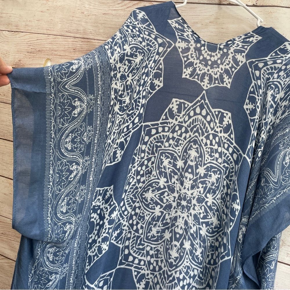MOSS ROSE BANDANA PRINT DUSTER‎ - Picture 10 of 11